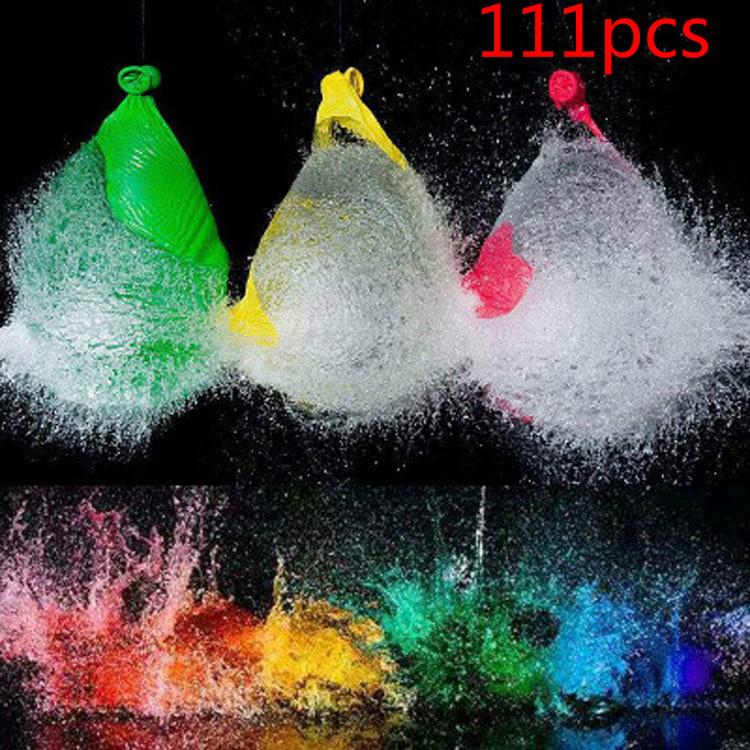 111pcs Water Balloon Party Supplies Summer Cool Water Filled Ball Water Balloon