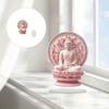 Scultura Buddha Meditante Statua Acrilica Piatta 2D Statuetta Buddista Decorazioni Spirituali Ornamento da Tavolo per Casa e Ufficio