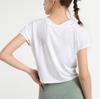 Fashion Quick-drying Yoga Clothing Sports Running Short Sleeve Temperament Top Dance Training Elastic Fitness Clothing Women