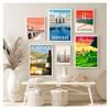 Map Canvas Paintings Vintage Wall Kraft Poster Coated Art Prints Posters Home Decor Gift Bordeaux France Wine Country Travel