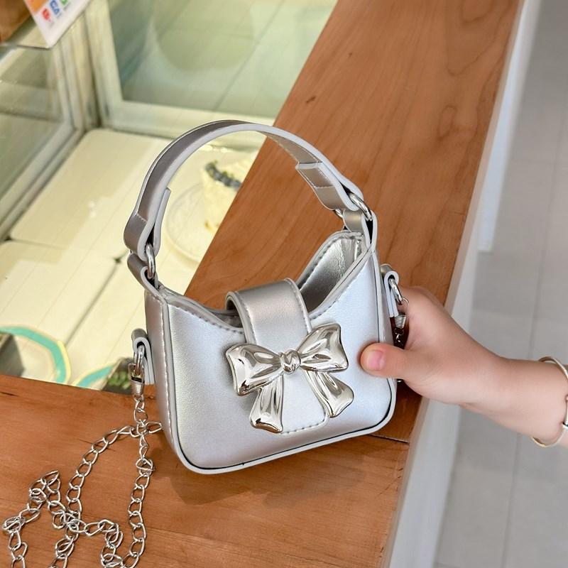 Children's Handbag Girl's Chain Crossbody Bag Bowknot Kids Shoulder Bag
