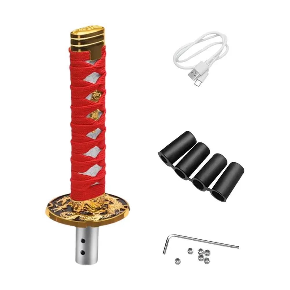 Manual Gear Shift Head Personality Modified New Touch-sensitive Modified Stick Lever Car Universal Shift Illuminated Gear B6V3