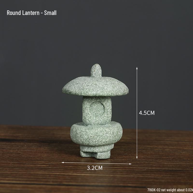 Qing Sha Shi Zen Kuzey Wei Budist Heykeli: Bonsai veya Mikro Peyzaj için Yaratıcı Taş Oymalı Süs.