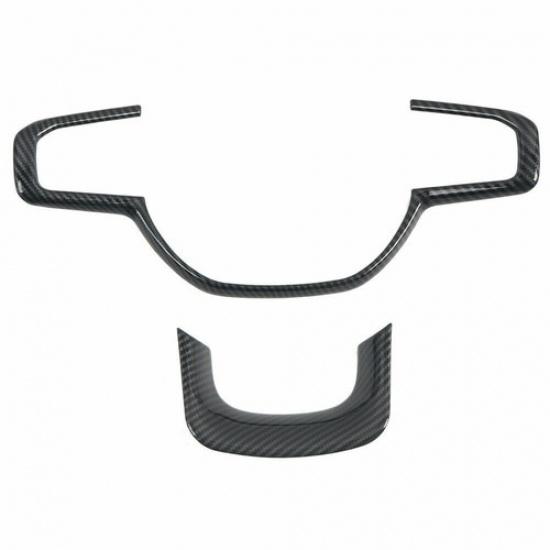 Steering Wheel Decor Cover Trim Frame for Dodge Ram 1500 2018- Accessories