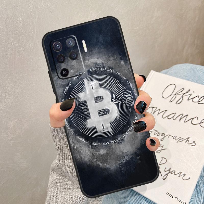 Bitcoin Case For Oppo A57 A17 A77 A18 A38 A58 A78 A98 A74 A54 A94 A80 A60 A40 A96 A76 A16 A15 A5 Pro
