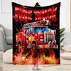 Fire Hero Adventure Flannel Blanket - Soft and Comfortable, Suitable for Sofas, Beds, Offices, Travel, All Seasons, and A Great Holiday Gift.