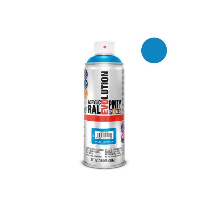 Peinture En Aérosol Pintyplus Evolution 520cc Ral 5015 Bleu Ciel