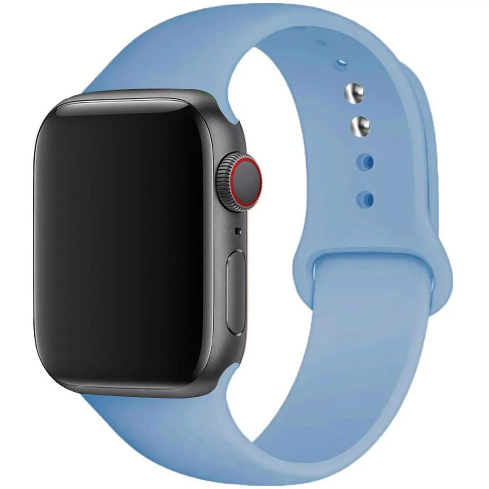 Silikonový řemínek pro Apple Watch 44mm 40mm 49mm 45mm 41mm 38mm 42mm Correa Belt Bracelet pro Apple Watch Series 9 8 7 6 5 3 SE Ultra 2