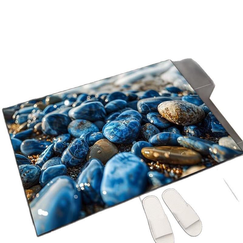 Nordic 3D Visual Stone Diatom Mud-Resistant Easy Clean Entrance Doormat