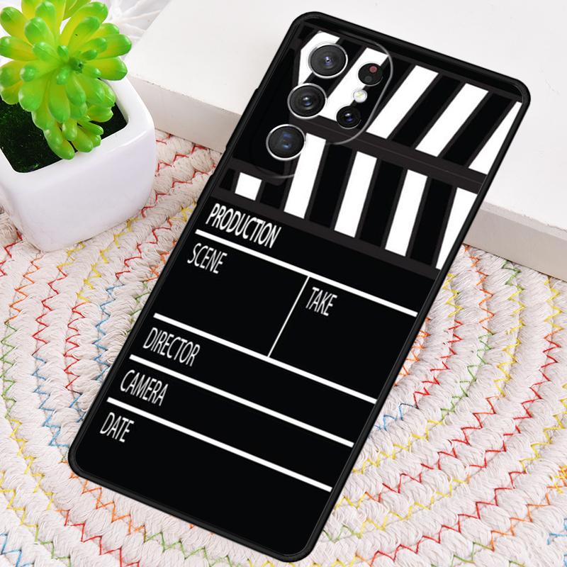 Clapperboard Phone Case for Samsung Galaxy note 10 pro S26 Ultra S23 S24 FE S25 S21 S22 PLUS shockproof Cove