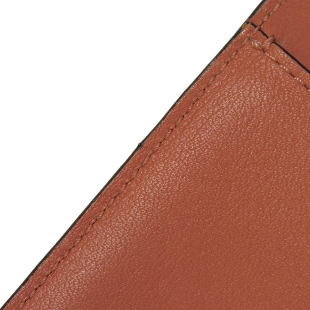 Used 12695 Trifold Wallet C660S26X03 7942 Honey Trio Color Greige Anagram Embossed Light Oat Unisex from Japan AUTHENTIC