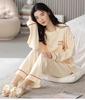 Women's Long-Sleeve Padded Pajamas, Cute Cartoon Style, Large-Size, Spring & Autumn Homewear, 2024 New Collection.