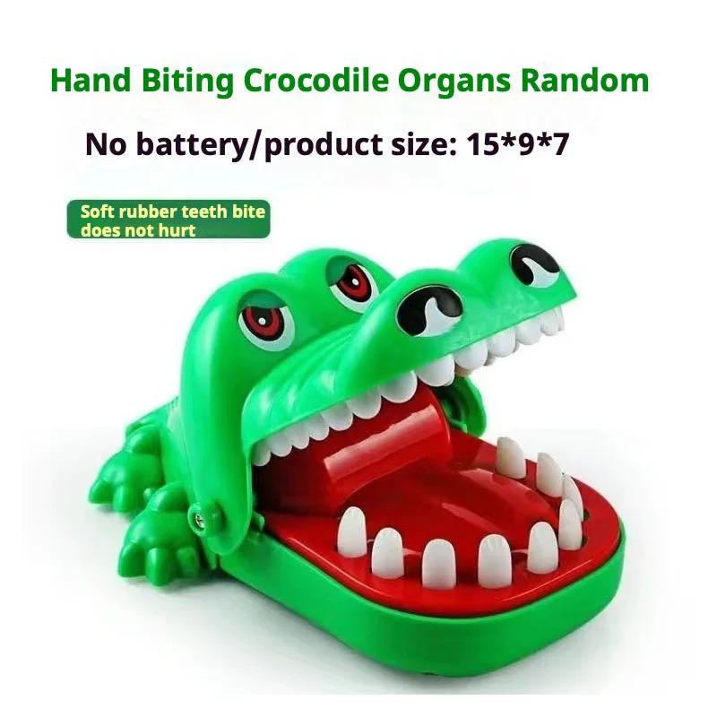 Krokodil Zahnarzt Fingerbeißspiel, Klassisches Zähneziehen Puzzle Spielzeug für Kinder & Erwachsene, Lustiges Familienspiel & Stressabbau