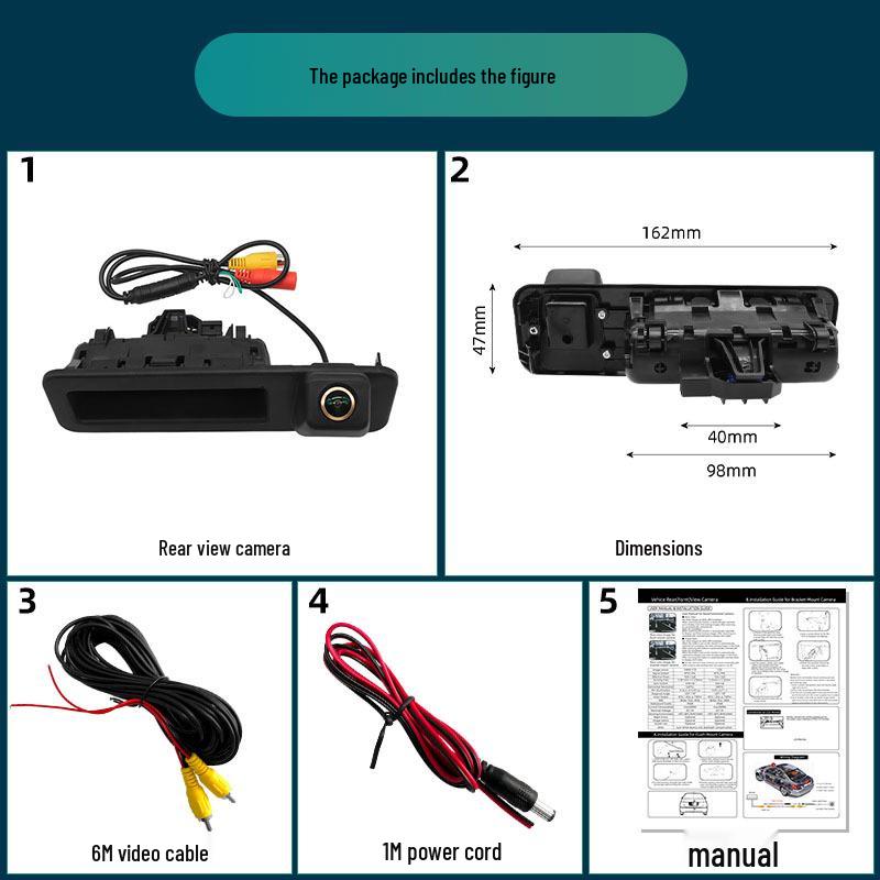 BMW F30 F10 F11 X3 F25 F31 F46 HD Night Vision Rear View Camera AHD