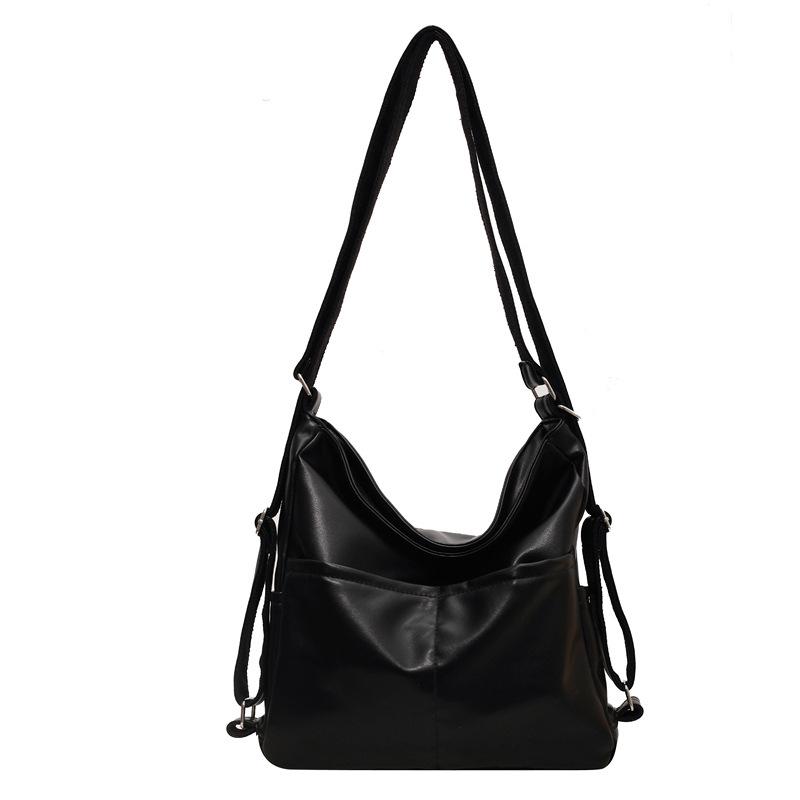 

Double shoulder messenger bag women s dual-purpose tote bag new class tote shoulder bag чёрный