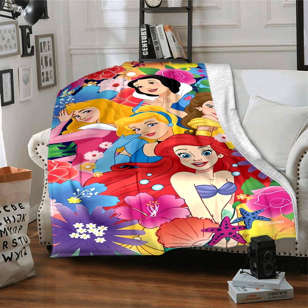 1Pc Magic Frozen Kingdom Blanket For Couch Bed Plush Cozy Fuzzy Blanket Super Soft Warm Blankets For Fall And Winter 091868