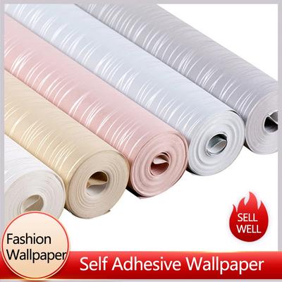 Papel Pintado Autoadhesivo No Tejido Moderno Minimalista Patrón de Raya Vertical Papel de Pared Decoración del Hogar papel pintado