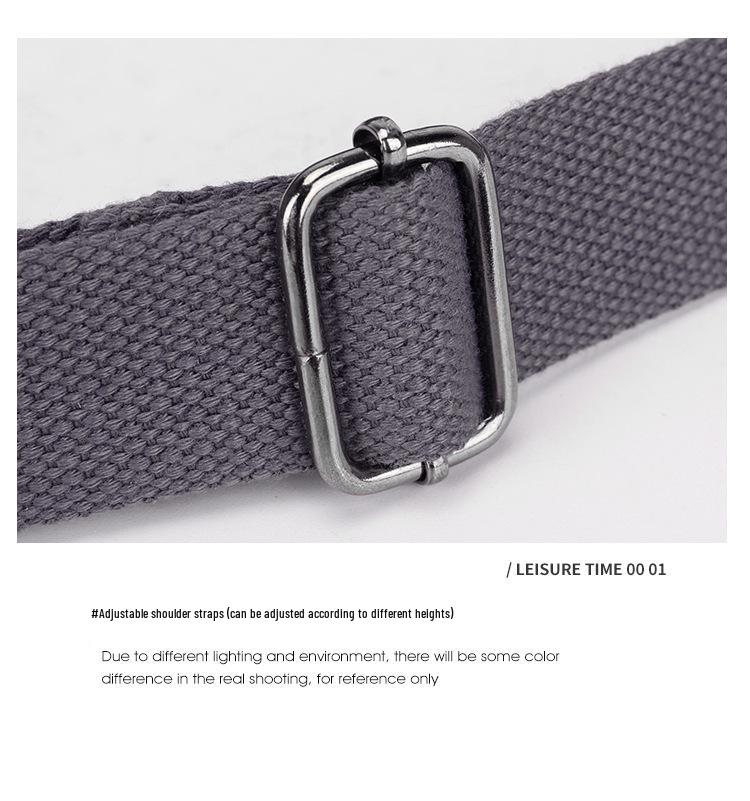 2025 New Women's Lightweight Multi-Layer Crossbody Canvas Bag - Korean Casual Shoulder/Small Bag