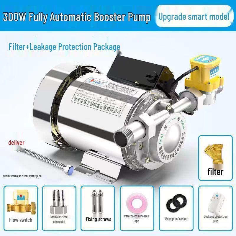 Automatic Silent Water Booster Pump for Solar Heaters, 220V