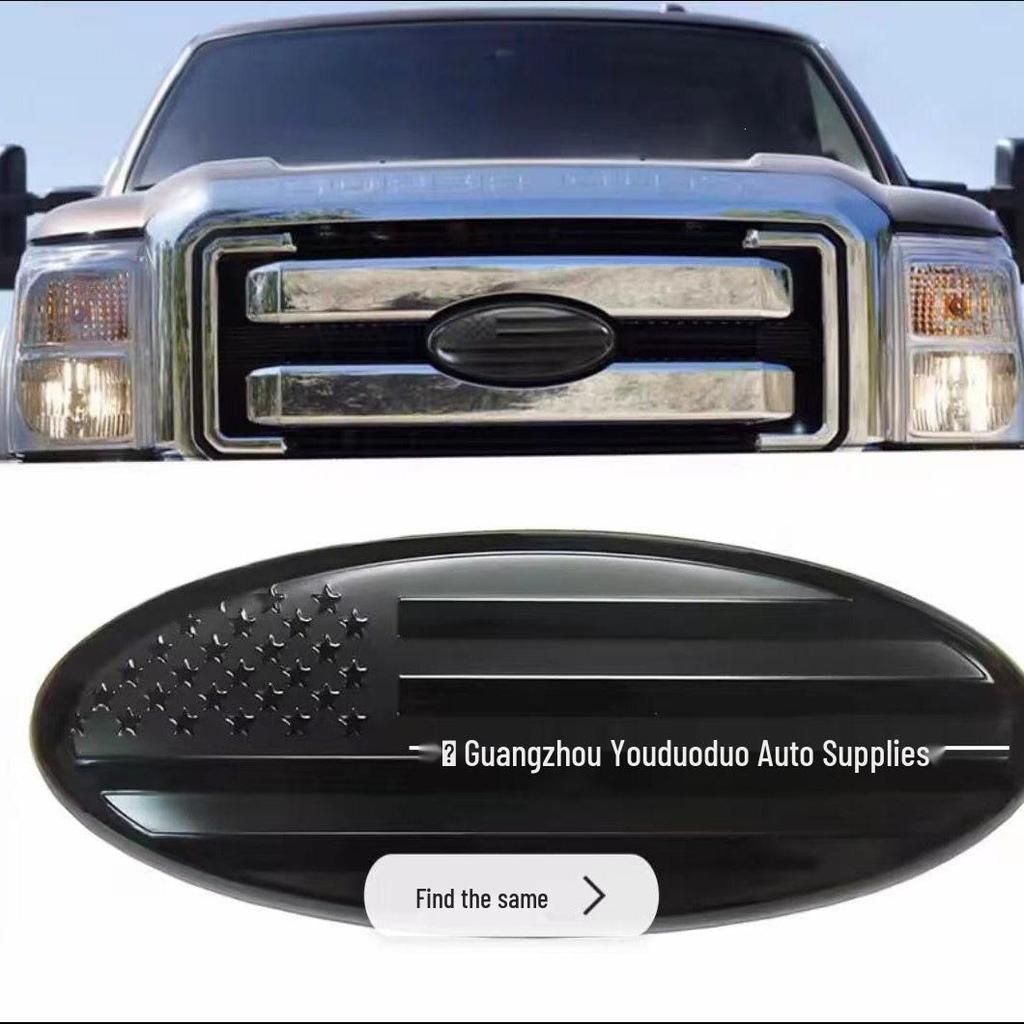 Emblemat samochodowy z flagą amerykańską dla Ford F150/F250: Przód, Tył i Grill