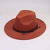 New wool woolen cowboy hat bow men's and women's jazz hat European and American felt hat