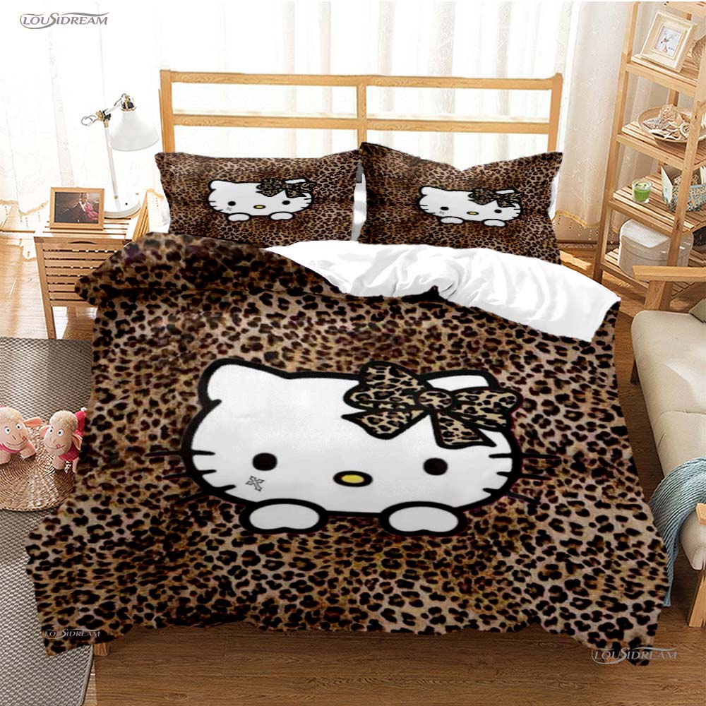 Hellokitty Cartoon Anime All Season Duvet Cover Comforter Bedding Sets Soft Quilt Cover And Pillowcases Single/Double/Queen/King