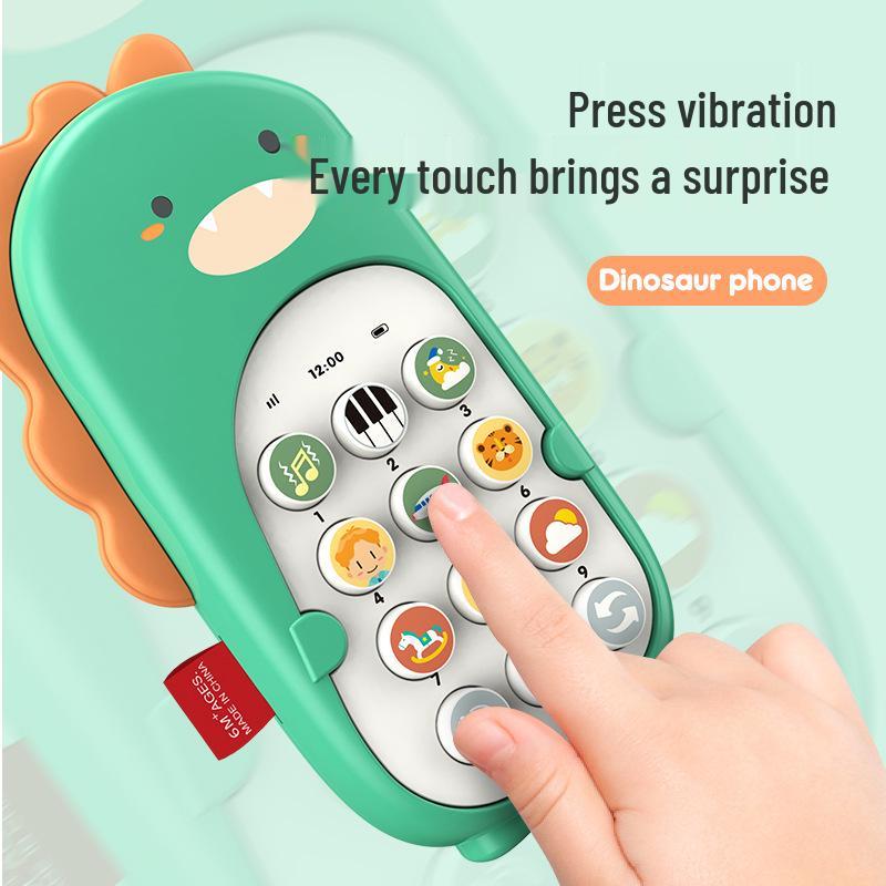 Dinosaur Vibration Phone: Baby Educational Toy