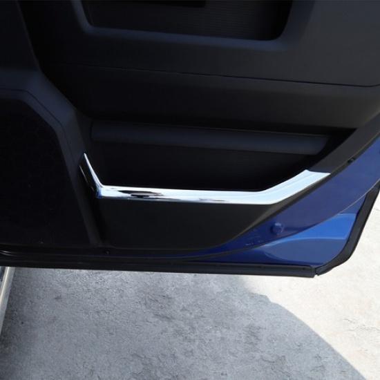

Chrome Rear Inner Door Storage Box Cover Trim Strips For Dodge RAM 1500 2010-17