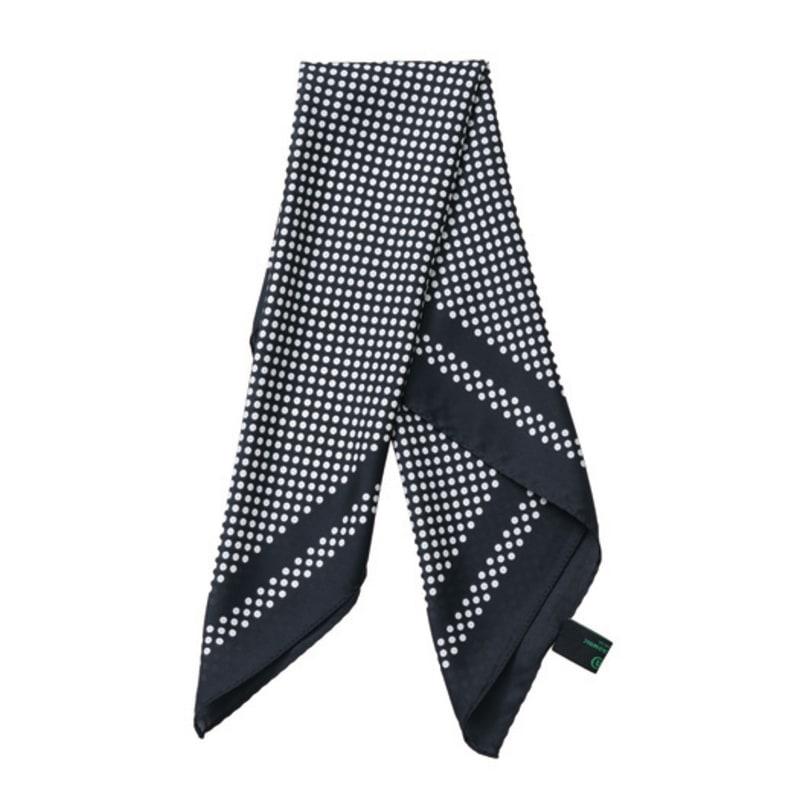 DOYOUKNOWMC ALL SEASON Mini Dot Square Black Petite Scarf