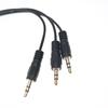 Auxes Splitter Cable 3.5mm TRS Female Port to 3 Male Connectors for Sound Sharing