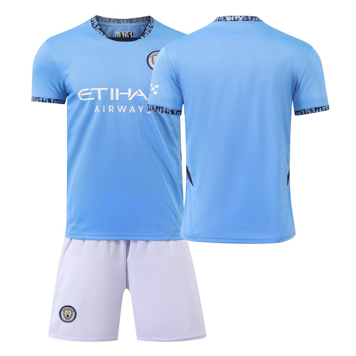 Cross-border 2425 Manchester City jersey, home number 9, Haaland 17, De Bruyne 10, Grealish football jersey set 16