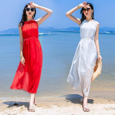 Böhmisches langes Kleid aus Maulbeerseide für Damen