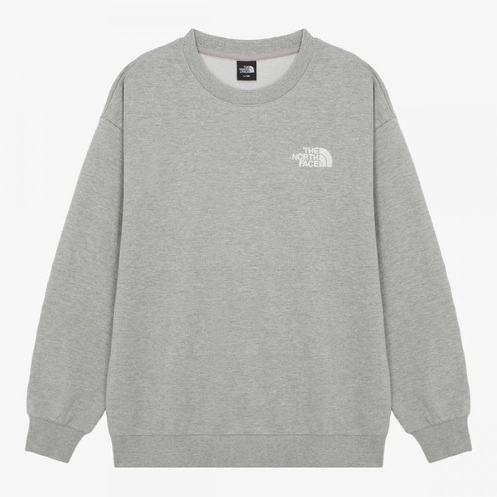 The North Face Men S Core SweatShirt Melange Grey Nm5mr50b MELANGE GREY/085