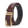 Premium Alloy Automatic Buckle Men'S Pure Cowhide Belt Business Fashion Versatile High-End Crocodile Pattern Belt
