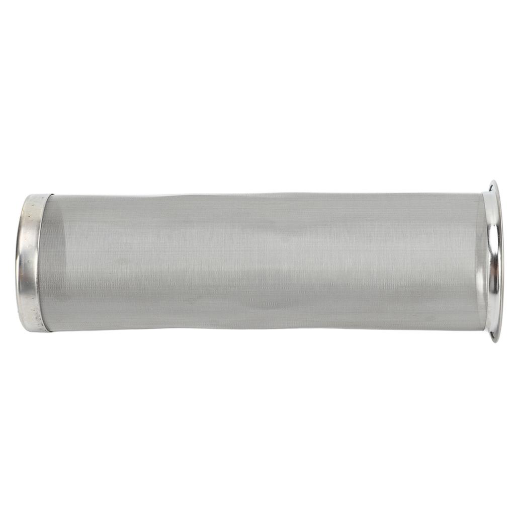 Cold Brew Coffee Filter Stainless Steel Reusable Wide Mouth Mesh Cylindrical Filter with White Gasket for Tea