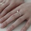 Mouvebament Ondine Coral 03 ring_Silver925