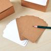 20/50/100 stuks Retro Dubbelzijdige Blanco Kraftpapier Kaart Woord Kaart Notitie Bericht Kaart DIY Postkaart Cadeau Groet Uitnodigingskaart