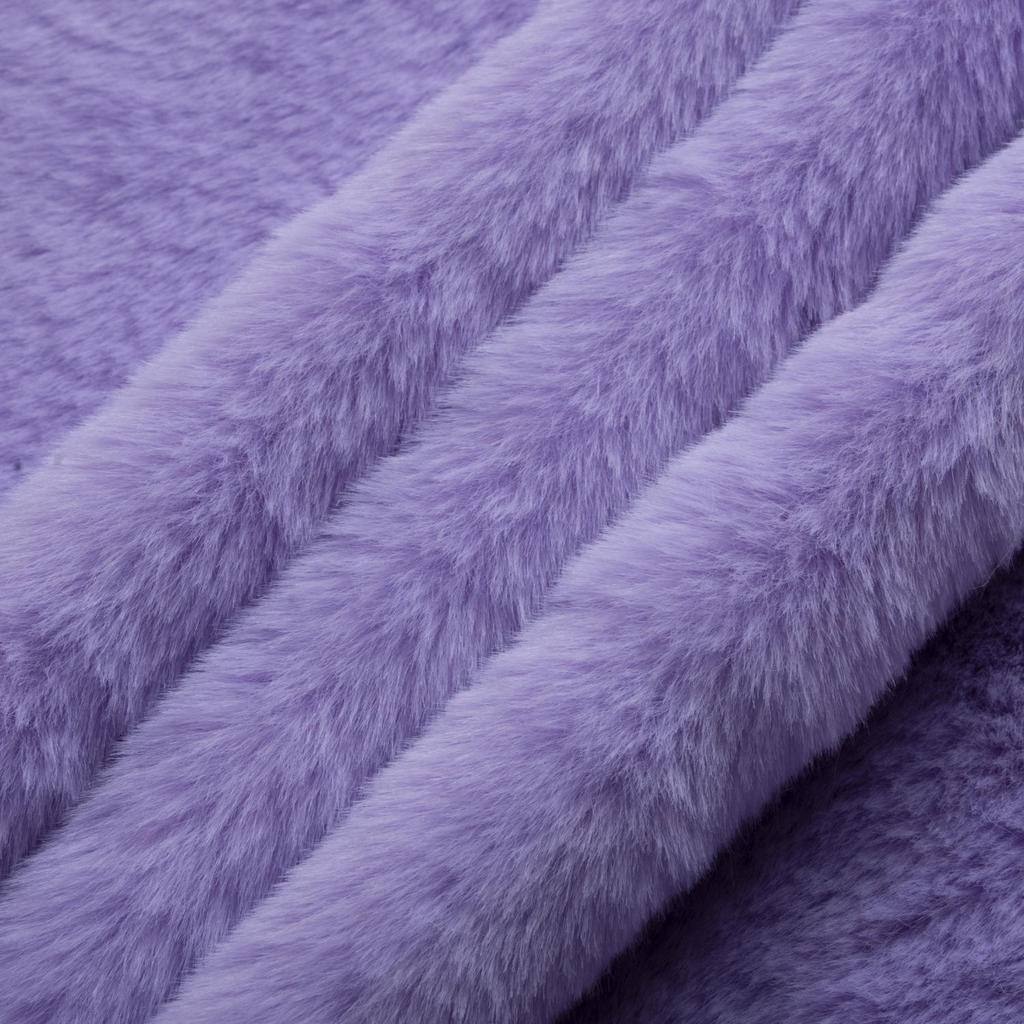 In-stock 15mm Imitation Rabbit Fur Fabric, Long Pile Plush Toy Fabric, Single-sided Velvet.