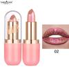 Metalická fialová chameleonská rtěnka Měnící barvu Matná třpytivá diamantová rtěnka Vodotěsný perleťový lesk na rty Sexy make-up