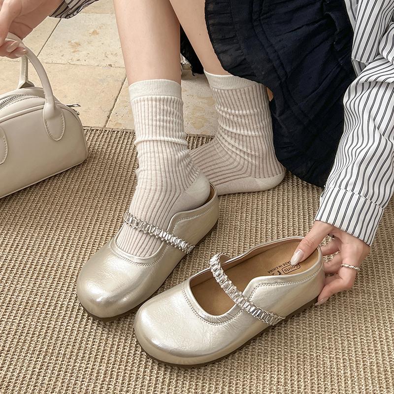 

Мода 2025 Горячая Распродажа Обувь Женская Закрытый Носок Женские Тапочки Мода Уличная Повседневная Новинка Кристалл Бестселлер Удобные Плоские Тапочки 40 шампанского