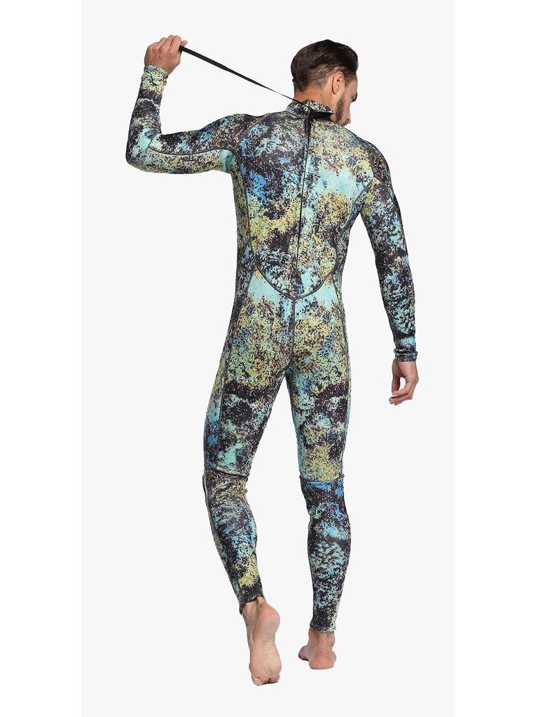 3MM Camouflage Superelastischer Herren Einteiler Surf- und Tauchanzug
