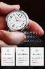[Little Magic] [Large, Easy To Read] Japanese Quartz Pocket Watch, Nurse Watch, Rento White Dial