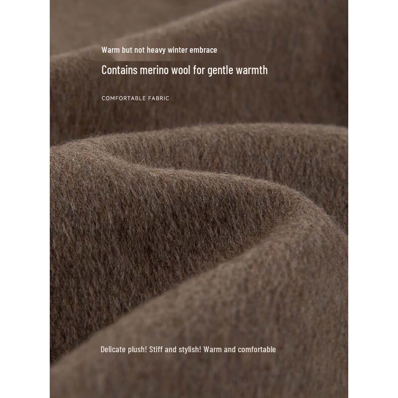 Women's Elegant Double-faced Wool Lapel Coat