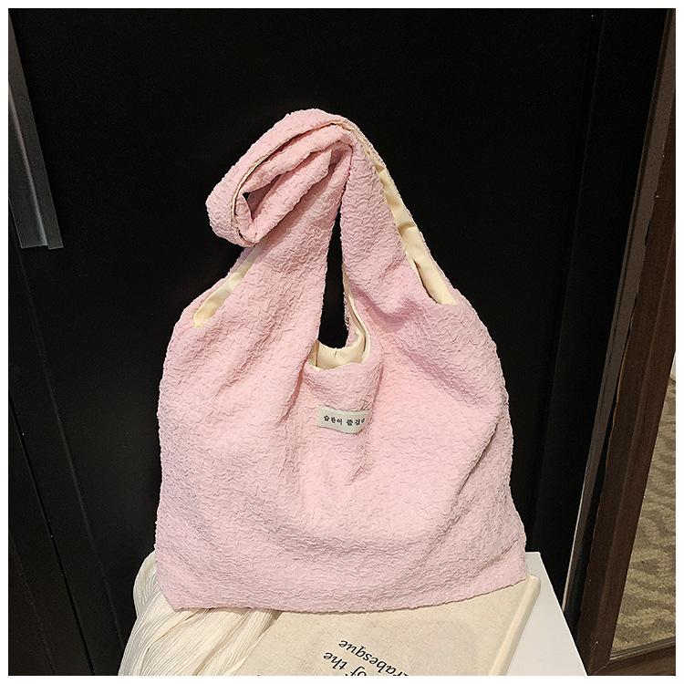 Large Capacity Bag Commuter Women's Messenger Bag New Cloth Bag Shoulder Leisure Student Tote Bag