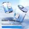 Cross-Border Ice Pack Cooling Waist and Neck Hanging Fan: Mini Handheld High-Speed Electric Fan for Outdoor Use