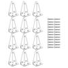 12/24Pcs Blinds Bottom Rails Holders Clips Blind Hold Down Brackets Positioning Hook with Screws for Easy Installation