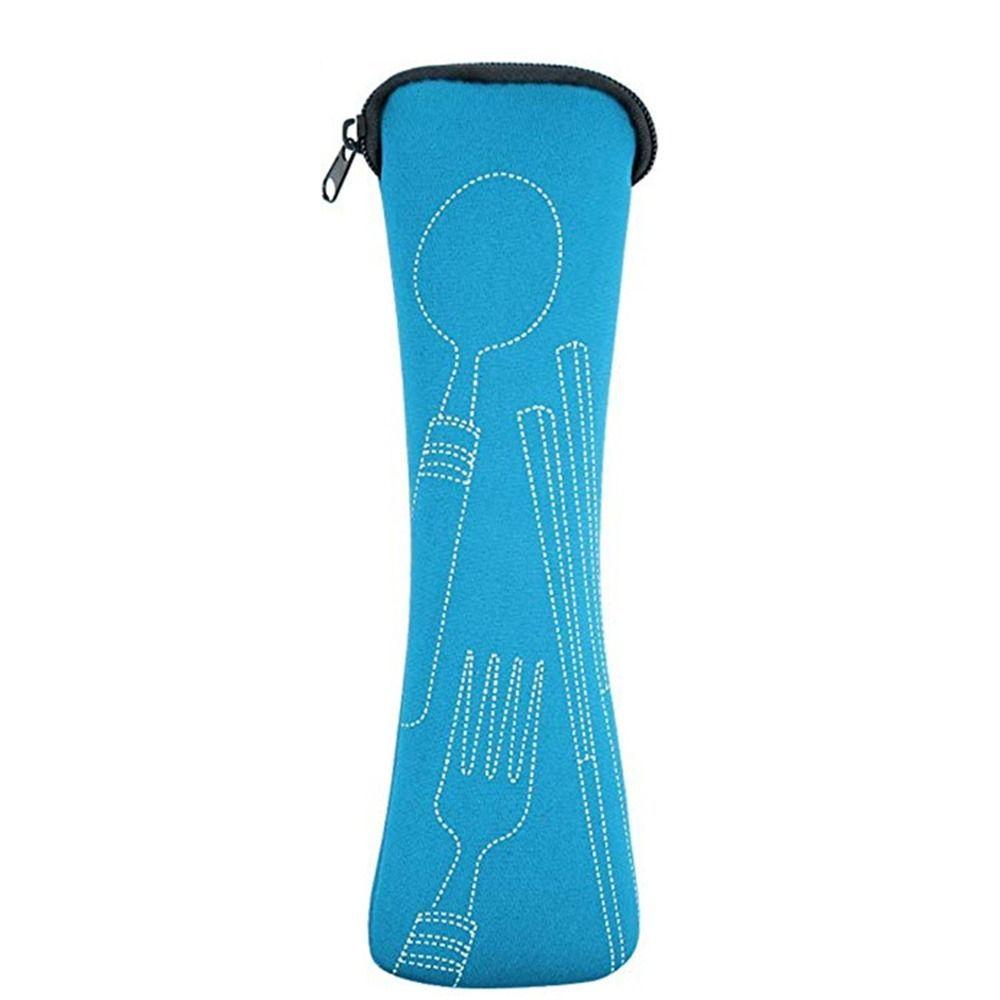 Without Dinnerware Tableware Bag New Travel Packaging Picnic Fork Spoon Storage Box Portable Tableware Case Home Kitchen