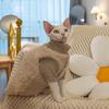 Cute Hairless Cat Vest With Fleece Lining Warm Winter Pet Clothing Devon Rex Siamese Cats