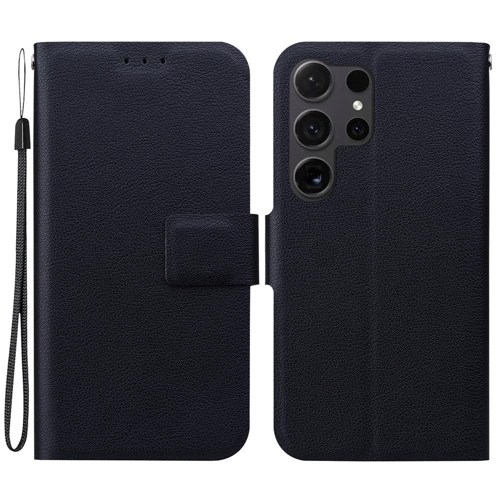 For Samsung Galaxy S24 Ultra Case Ultra-Thin PU Leather+TPU Phone Cover with Card Slot