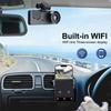 Car DVR 3Channel Dash Cam for Car 1080P Video Recorder WIFI APP Dashcam Front and Rear View Camera Night Vision Car Accessories
